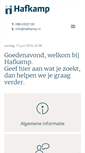 Mobile Screenshot of hafkamp.nl