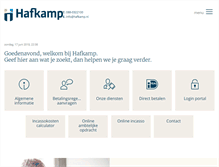 Tablet Screenshot of hafkamp.nl